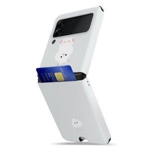 [아이무이] 삼성 갤럭시 Z플립3 카드케이스 무이츄(스트랩홀)Z FILP3 제트플립 지플립3 카드수납 범퍼/커플