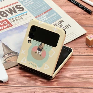 [아이무이] 삼성 갤럭시 Z플립3 카드케이스 꼼빵이(스트랩홀)Z FILP3 제트플립 지플립3 카드수납 범퍼/커플