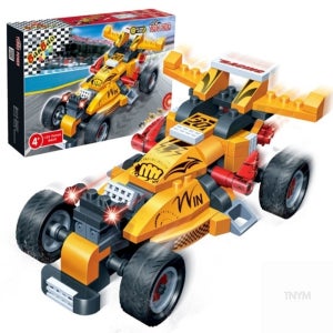 조립블럭 창의력장난감 조립블럭장난감 작동완구 블록 터보파워 옐로우폭스
