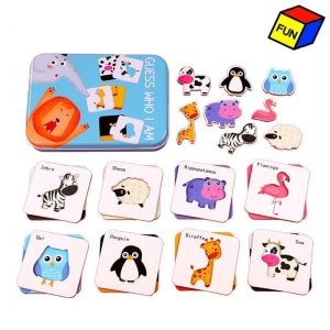 iqeq 영어기초 퍼즐세트 동물 학습완구 유아