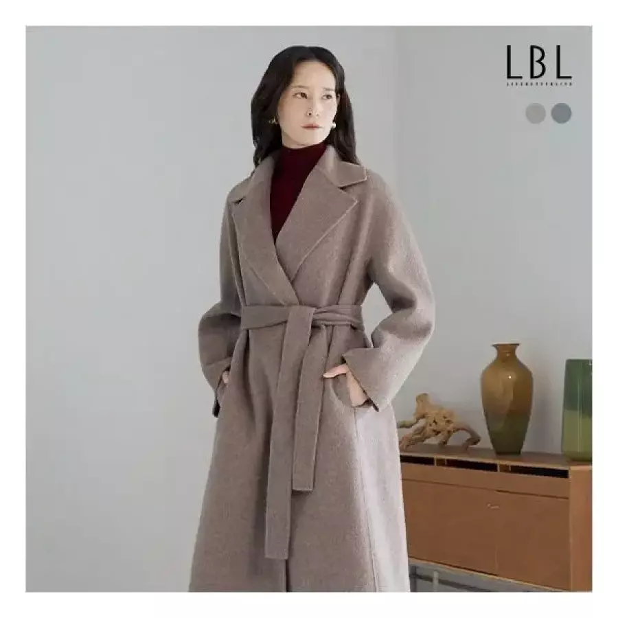나이스클랍 LBL X NICE CLAUP 25FW 울실크 블렌드 벨티드 코트 1015691