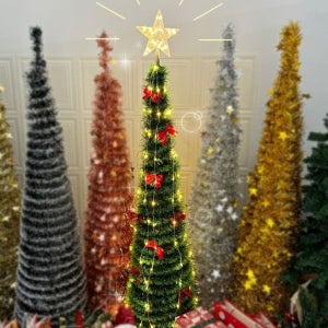 [다온빛] 크리스마스 (150구) 큰별 전구 캠핑 조명 트리 줄전구 크리스마스트리 장식 조명 전구 빅스타_61798449