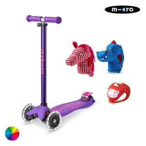 마이크로킥보드 [최종혜택가215,330원][11/9~11/11 사은품] 맥시T 디럭스 LED + 인형 세트 + 라이트 증정