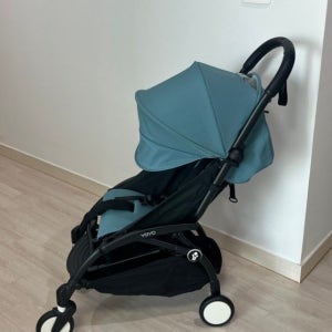 스토케 요요3 프리미엄 휴대용 유모차 (프레임 블랙/컬러팩 아쿠아)