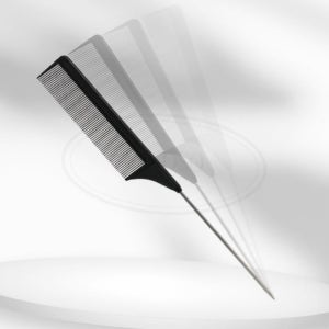 스틸 꼬리빗 일자빗 헤어커트빗 미용꼬리빗