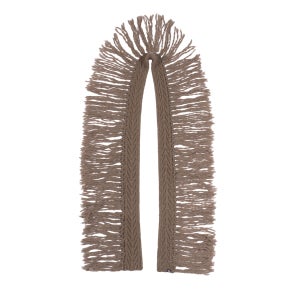FRINGE INDIE MUFFLER (BROWN)