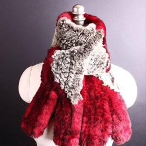 이렇게 도톰!부드럽다니,레드골드스노우탑 렉스 목도리, F. JaㅇIn (장인을 위하여)