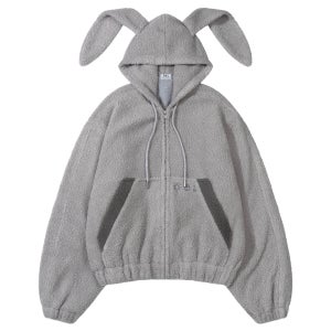 FLUFFY BUNNY JACKET (GRAY)