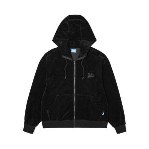 [롯데백화점] UCLA 남여공용 코듀로이 로고 자수 후디 집업 블랙 UZAGD8A39 LE1215560885