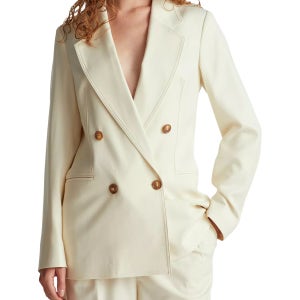 베네통 더블 브레스트 베이지 블레이저 울 블렌드 Double Breasted Wool Blend Blazer, Beige 114408747 148353661