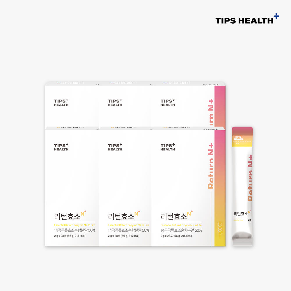 팁스헬시 리턴효소 카무트 효소 <b>곡물 자연발효효소</b> 맛있는 바밤바맛  6개  28회분