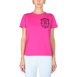 모스키노 크로울링 체스트 로고 티셔츠 07045541 1244