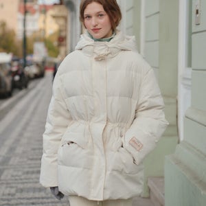 랭앤루 Rabi Duck Half Padding(라비)_Ivory