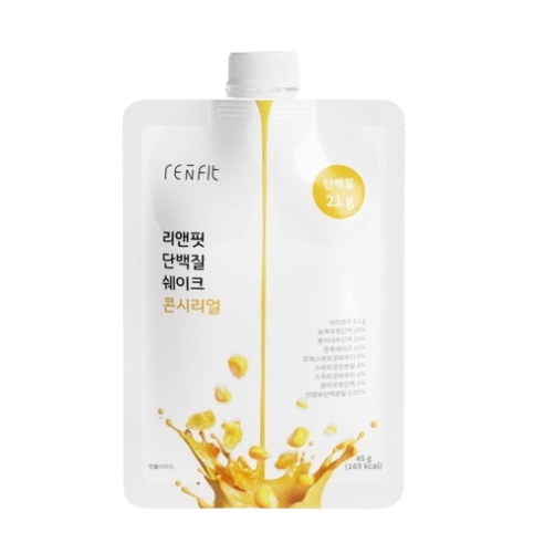 스포츠바이오텍 리앤핏 단백질 쉐이크 콘시리얼 45g, 7포, 1개
