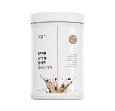 스포츠바이오텍 리앤핏 단백질 쉐이크 곡물흑임자 , 630g, 1개