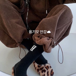 골지융털팬츠-pt