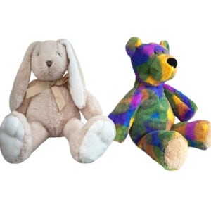 테이스티드 레인보우 곰돌이 + 크림아이보리 토끼 L