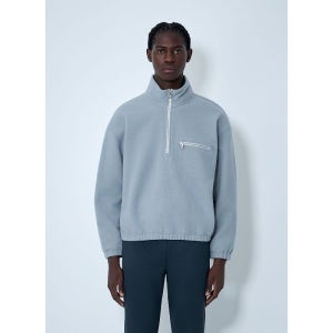 리에르 하이넥 하프 집업 플리스 스웨트셔츠 NFL1 LIGHT GREY