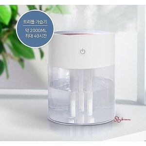 가습기 소형 쉬운 종류 3구 세척 필터 미니 편한 청소 가정용 사무용 거실 거실용 무드 책상 저소음 사무실zkv516