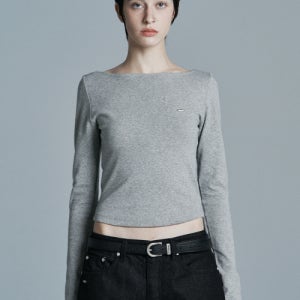 [시너진] SANDY BOAT NECK LONG SLEEVE MELANGE P0000HUQ