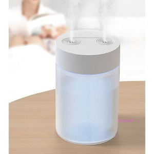 가습기 로아 휴대용 듀얼 USB 무드등 복합식 세척쉬운 탁상용 무소음 청소 원룸 사무용가습hij456