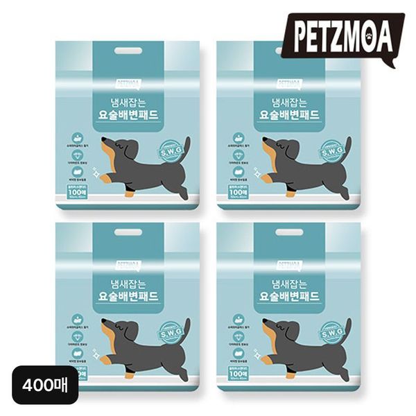 페츠모아 (NS홈쇼핑)(표준형 400매) 페츠모아 냄새잡는 요술 배변패드 <b>울트라 스탠다드</b> 400매..