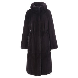 나우니스 EID FJORD 다크그레이 밍크 코트 R073941296