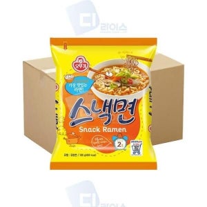 [셀러허브 식품] 오뚜기 스낵면 20봉 봉지라면 담백한맛 간식 야식