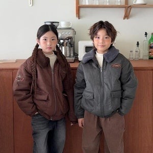 OW 스웨이드점퍼, 북유럽유아복 여아의류 아동복