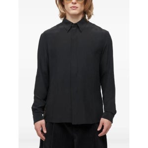 오스클랜 로즈 자수 실크 셔츠 73954 TP444704423