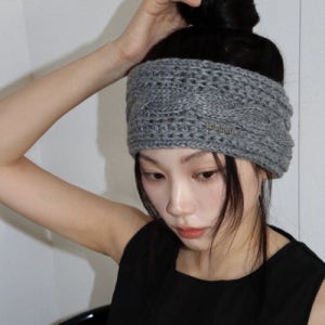 [세인트바인] 웜 케이블 니트 헤어밴드 D-17