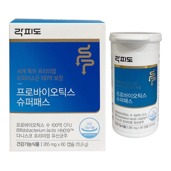 락피도 <b>락피도 프로바이오틱스 슈퍼패스</b> 265mg x 60캡슐 / 써클