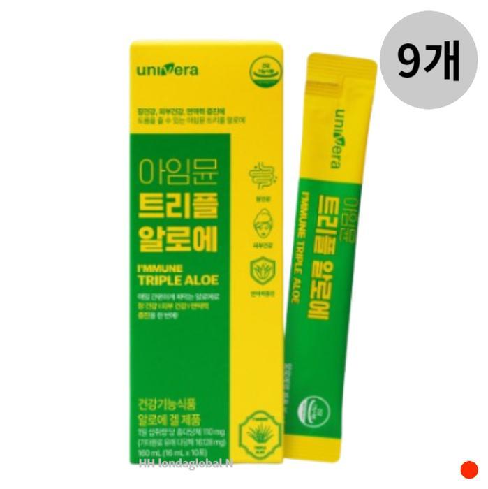 유니베라 아임뮨 <b>트리플 알로에</b> 면역 장 건강 10포 X9
