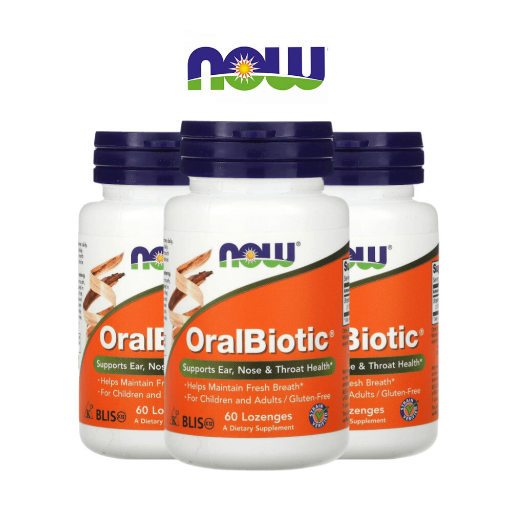 나우푸드 나우푸드 구강유산균 <b>오랄</b><b>바이오틱스</b> 60정 3세트