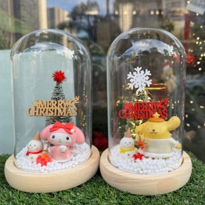 산리오 커스텀가능 크리스마스 미니트리 LED 무드등선물, 에이치가든