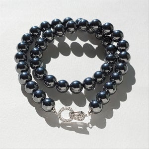 [1+1] 테라헤르츠 10mm 에너제틱 비드 목걸이, 선물같은 하루(에버링)