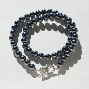 [1+1] 테라헤르츠 8mm 에너제틱 비드 목걸이, 선물같은 하루(에버링)