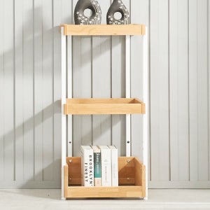 콜미 거실 수납장 미니 폭좁은 다용도 철제 선반 슬림 베란다