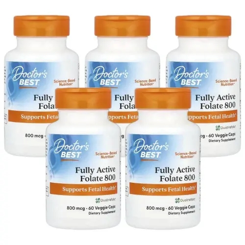 닥터스 베스트 완전 활성 엽산 800 800mcg 베지 캡슐 60정 5개