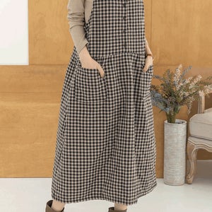 라니아체크원피스 [ DW7690 ]