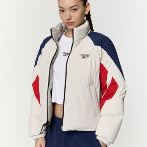 [리복] [가격인하]벡터 리버시블 크롭 다운 자켓 (W) - 베이지 REJU4FD53I4