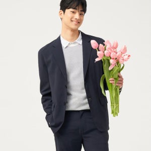 [빈폴 멘] 젠틀테크 솔리드 셋업 재킷 - 애쉬 BC5311C654