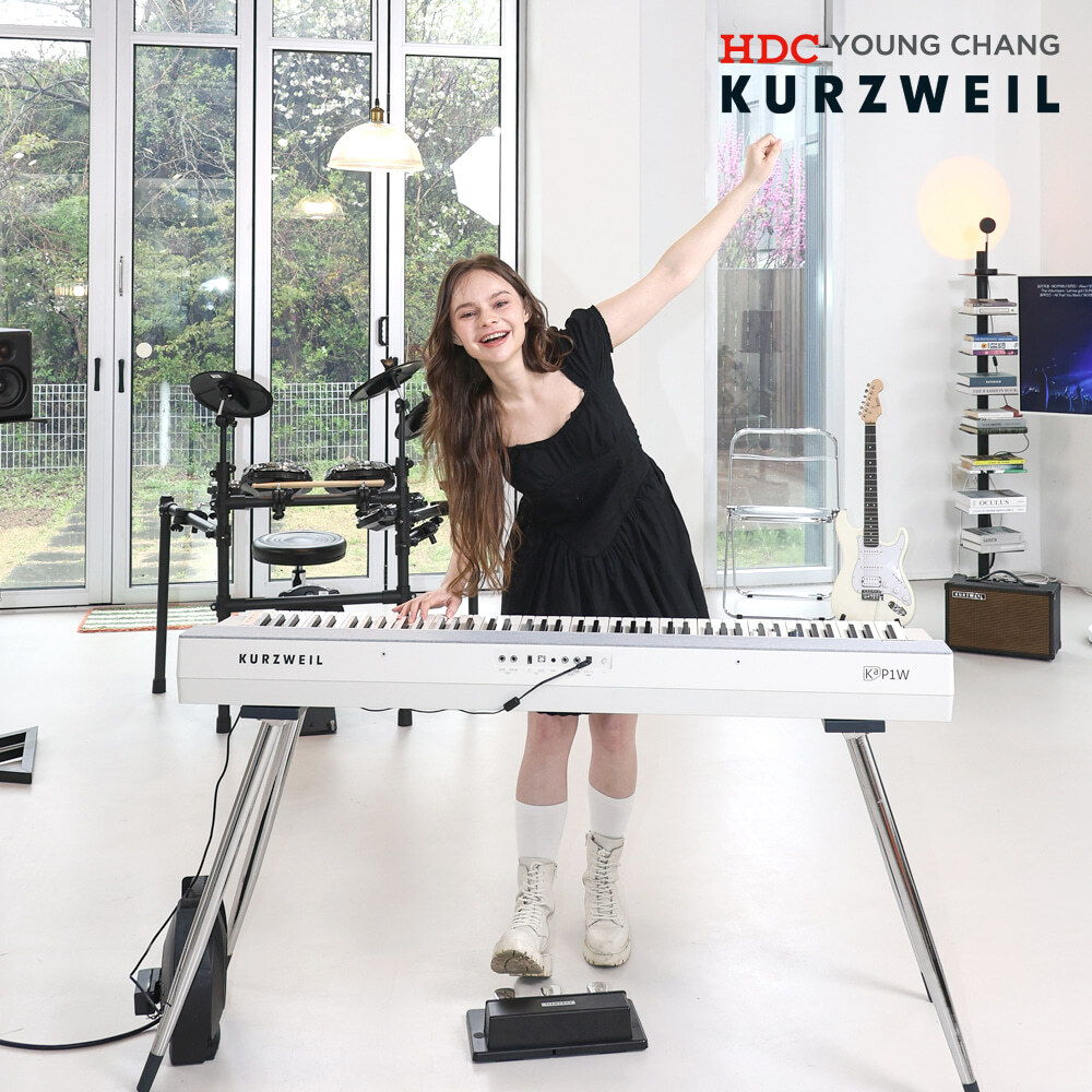 Kurzweil 영창 커즈와일 목재건반 크롬스탠드 패키지 전자 디지털피아노 KAP1W