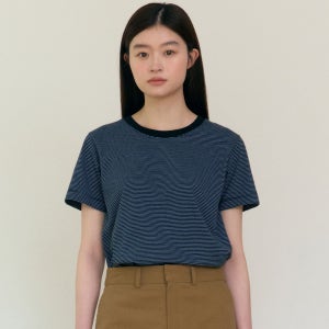 [38컴온커먼] Stripe cotton T-shirts (Blue)