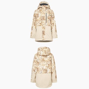 오클리 여성 바람막이 후드 자켓 레오파드 봄데일리룩 캐주얼한 바람막이자켓 모던핏 아웃도어바람막이