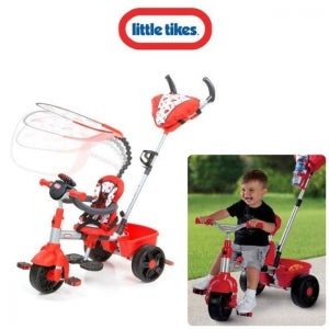 리틀타익스 4IN 1 모비트라이크 레드 (유아용 다기능자전거)-유아.아기.세발.자전거.승용완구