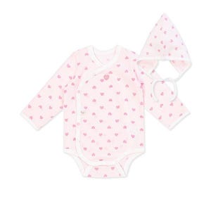 오가닉맘 [보리보리]하트배내수트 MLSNBS06