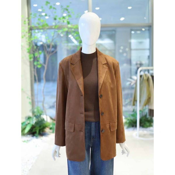 올리브데올리브 아웃포켓 스웨이드 자켓 YW5AJ300