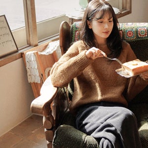 5DA32188CW_도톰울 베이직 나그랑니트[데일리,캐주얼,니트,라운드넥,라운드니트,나그랑니트,나그랑소매,래글런소매,내추럴,여유핏,낙낙,울니트,겨울니트,윈터,컬러니트,색감,화사,산