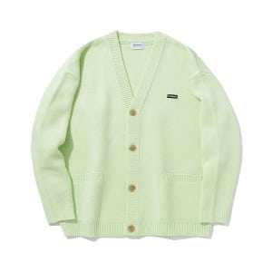 21fw) 베이직 소프트 니트 가디건 라임